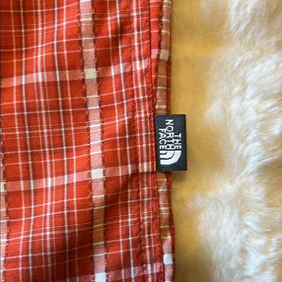 The North Face Orange and White Casual Button Down Shirt - Picture 7 of 8